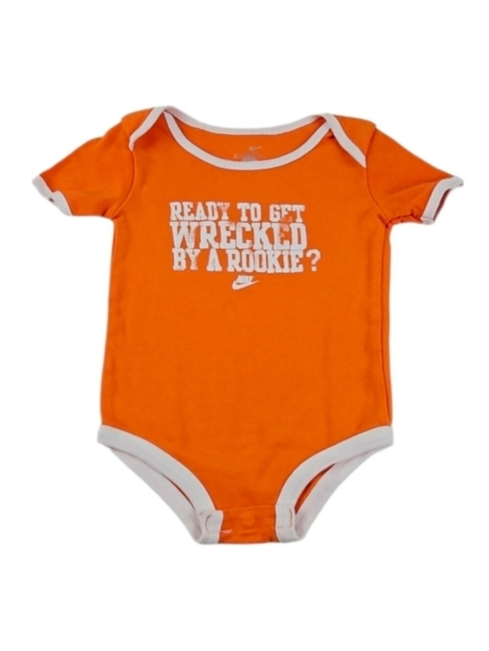 Vintage Nike Rookie Onsie, Orange, 18 Months